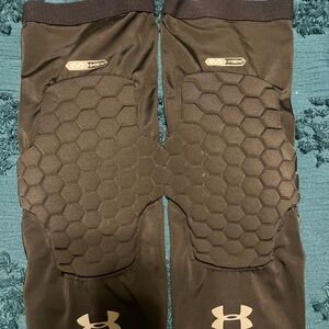Under Armour Black Hex Padded Leg Sleeves